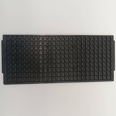 قیمت خوب سینی های ماتریس مشکی پلاستیکی ISO 9001 سازگار با محیط زیست برای قطعه آی سی آنلاین