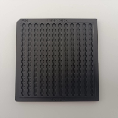 قیمت خوب قالب گیری تزریقی بسته وافل مربع مشکی در حال بارگیری سینی تراشه آی سی 168PCS آنلاین
