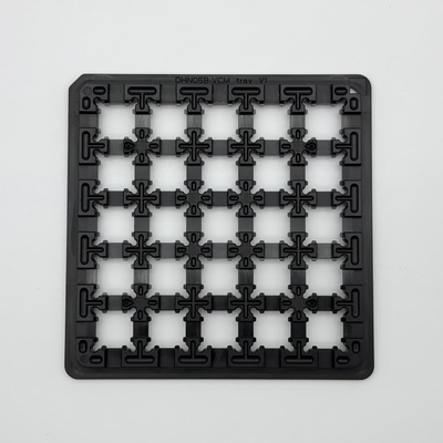 خرید پشتیبانی از خدمات سفارشی سینی تراشه IC با دوام برای بسته بندی قطعات الکترونیکی ESD Waffle Pack online manufacture