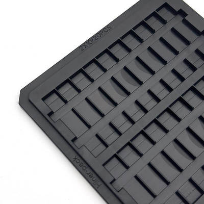 خرید Precision Molded Conductive PC Waffle Pack Chip Tray for Semiconductor Die Storage online manufacture