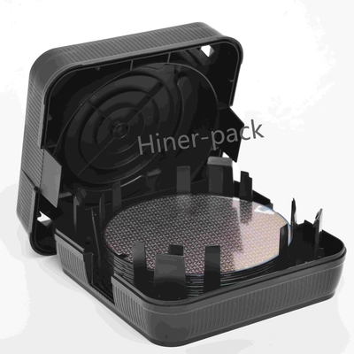 قیمت خوب جعبه حمل و نقل 8 اینچی جعبه های سیاه ضد ایستاتیک افقی برای تراشه نیمه هادی آنلاین