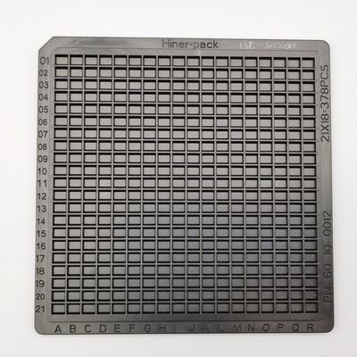 قیمت خوب قالب گیری تزریقی سینی گافل بسته بندی ESD سیاه قابل انبار آنلاین